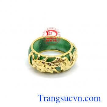 Nhẫn ngọc cẩm thạch thiên nhiên