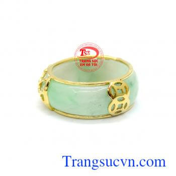 Chiếc nhẫn 14k bọc vàng chất lượng kiểu dáng rồng đẹp quyền uy