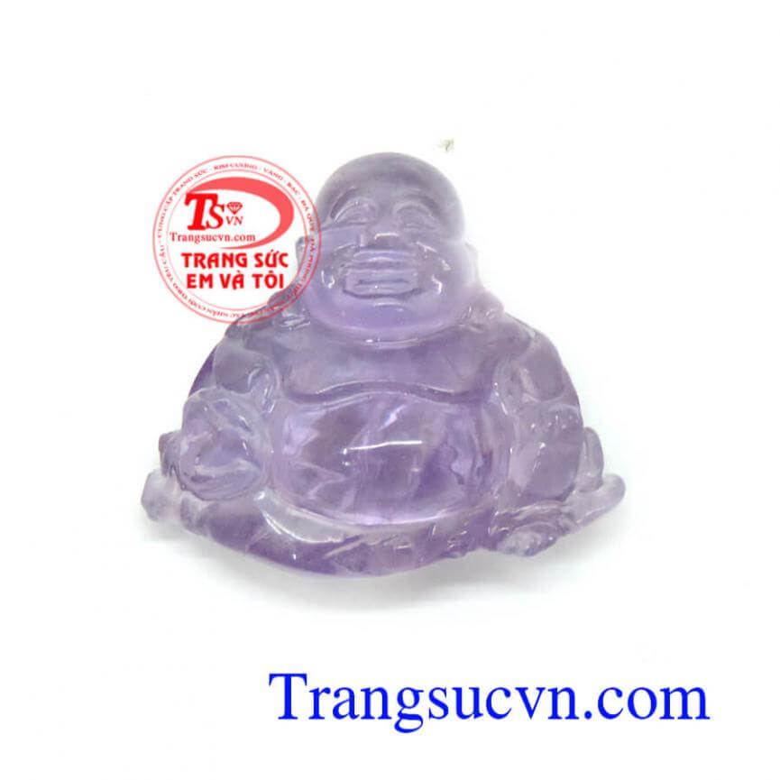 Phật di lặc thạch anh tím tự nhiên
