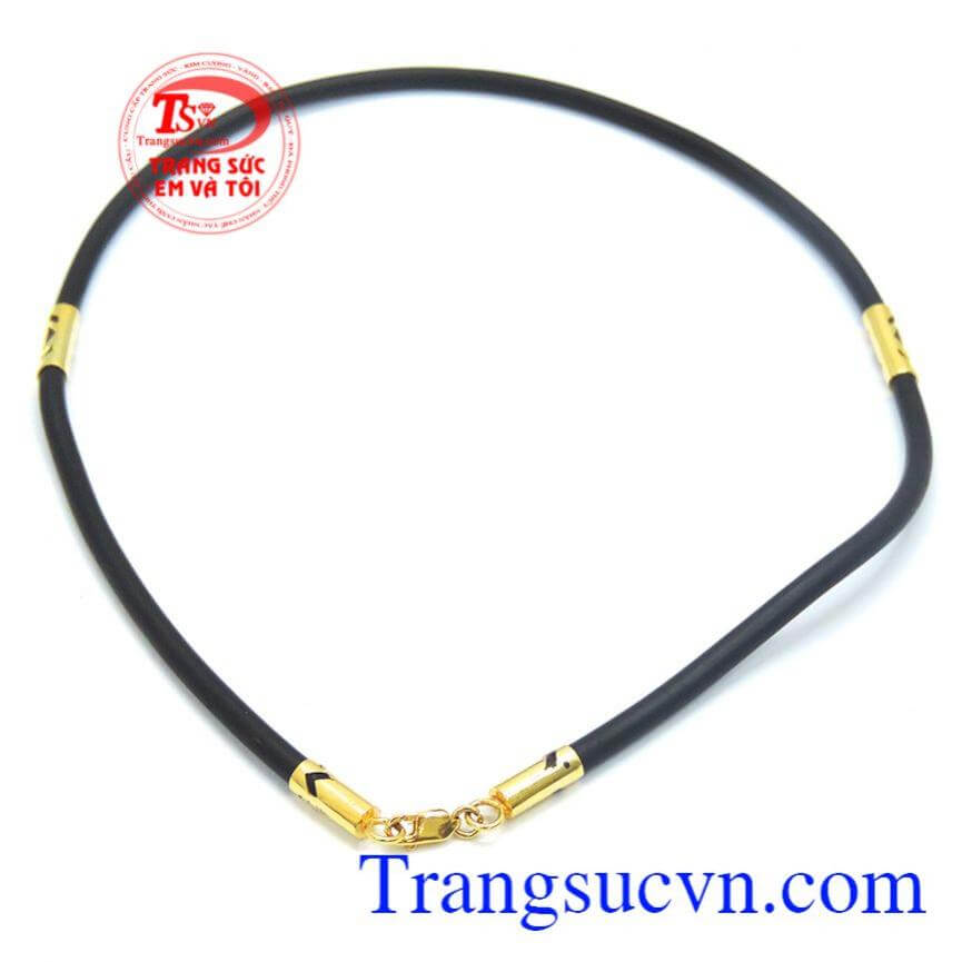 Dây cao su bọc vàng 10k hoa văn đẹp