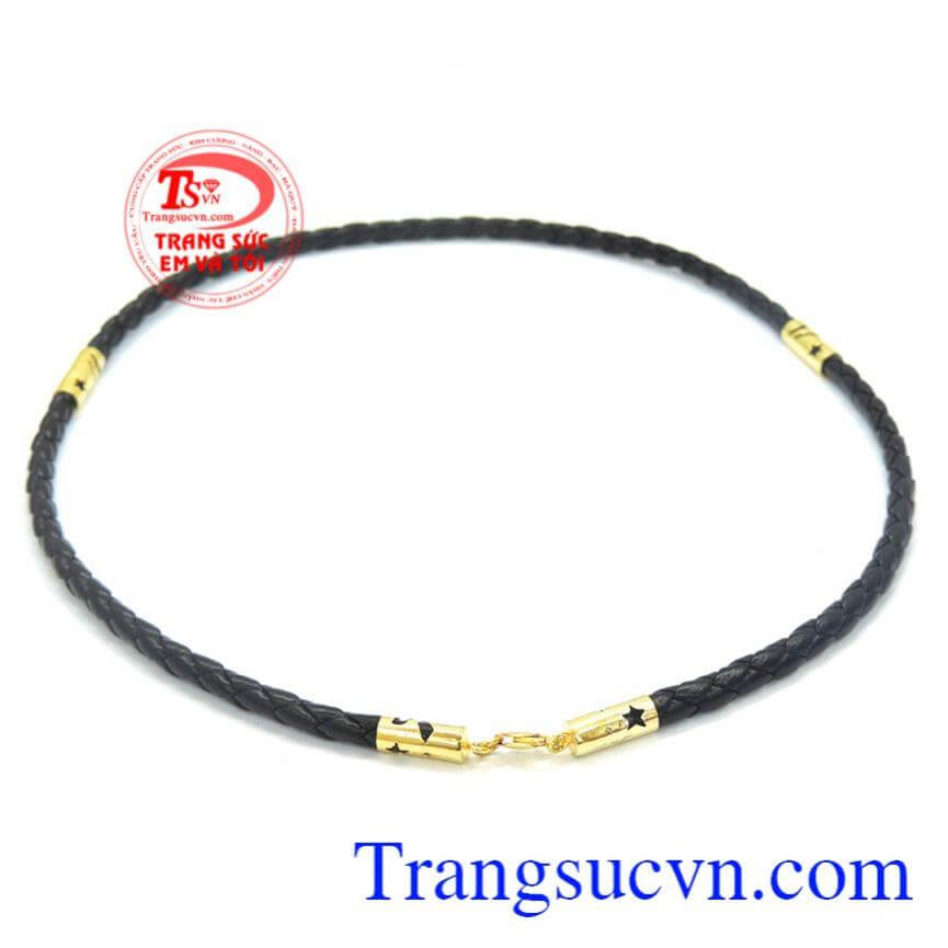 Dây da đót vàng họa tiết sao