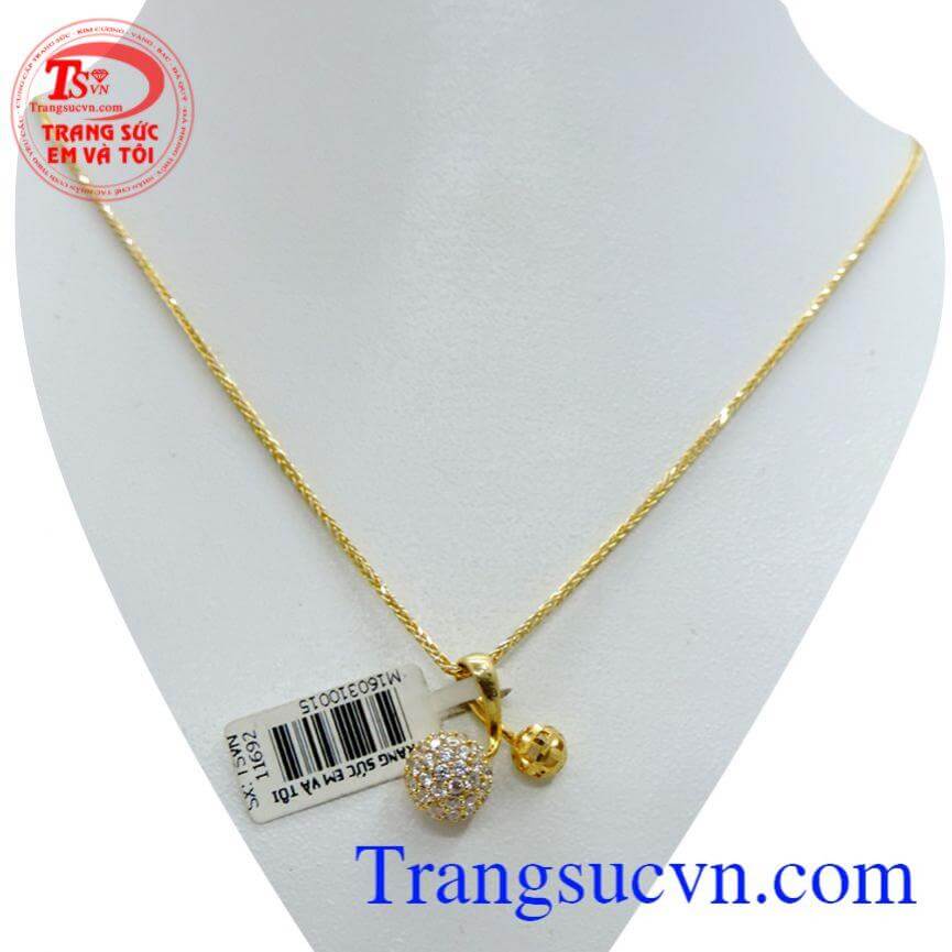 Bộ trang sức vàng dây chuyền