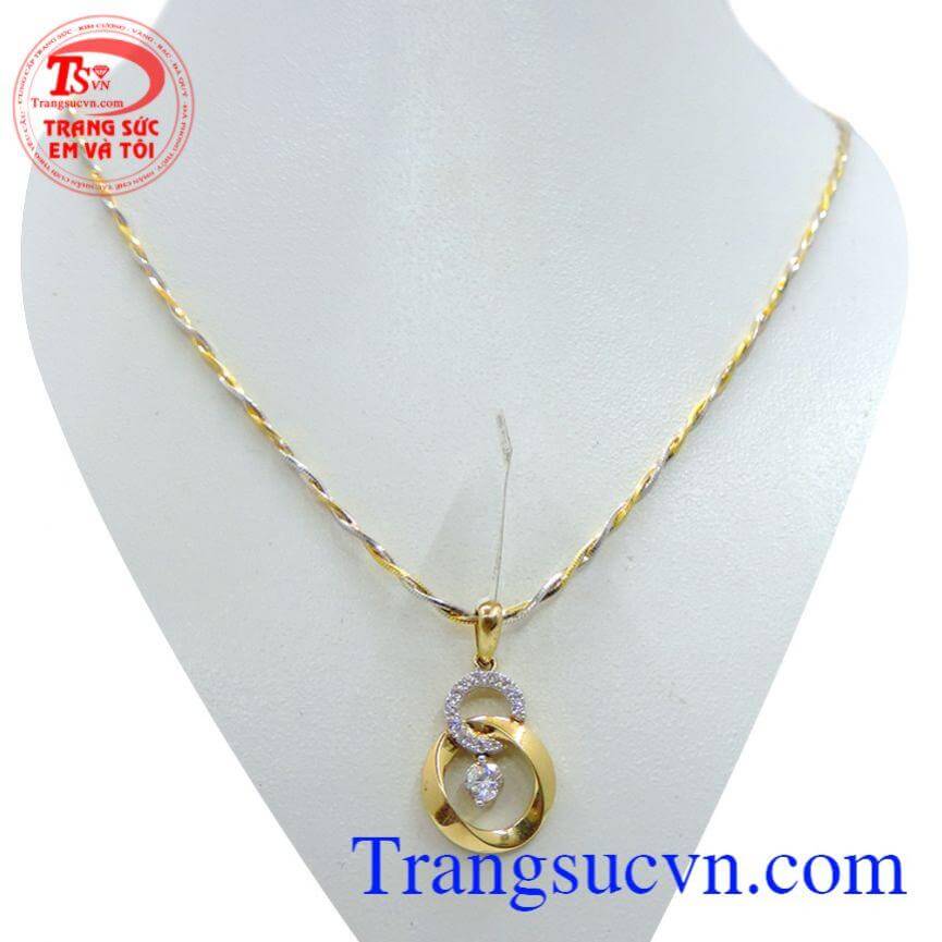 Sản phẩm bộ dây chuyền nữ vàng