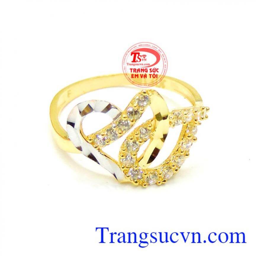 Nhẫn nữ trái tim rung động