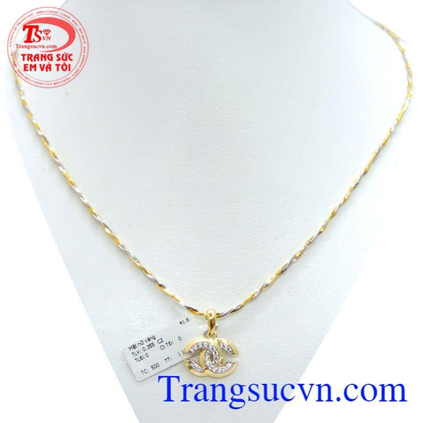 Mặt dây chanel bộ dây chuyền