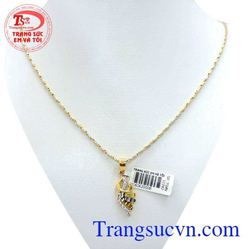 Bộ trang sức vàng mặt dây nữ