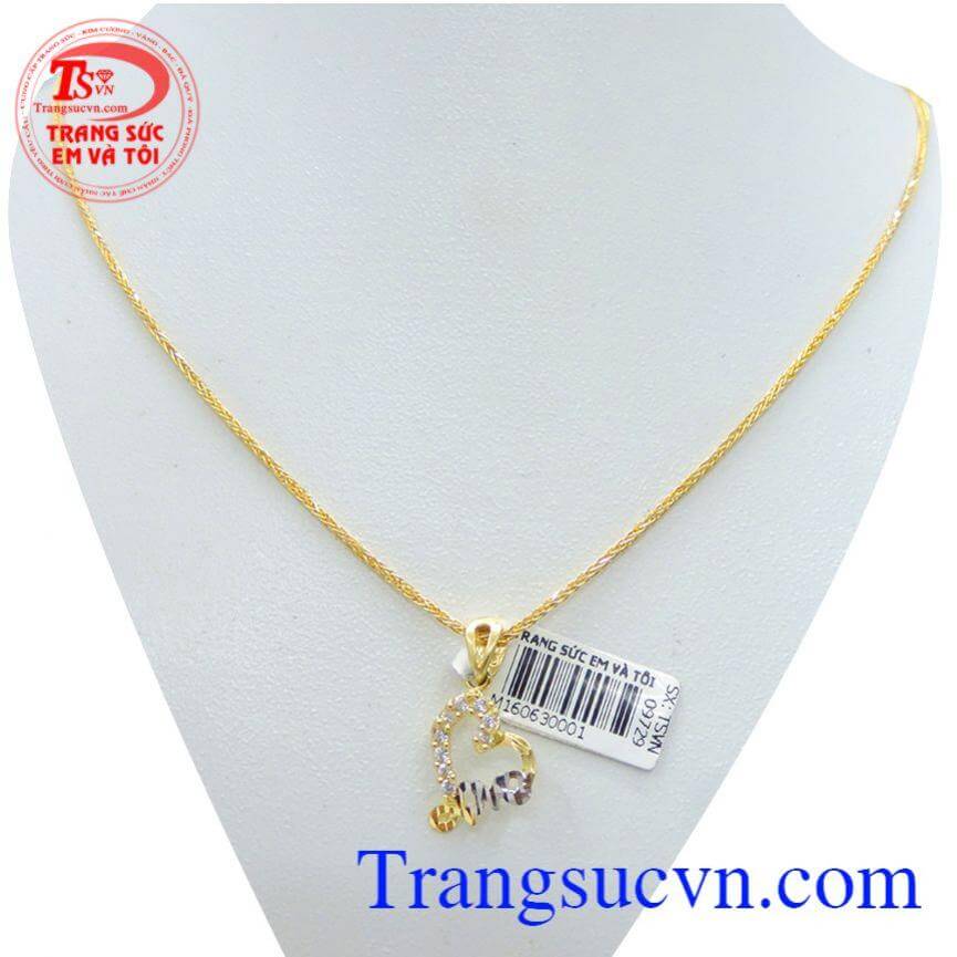 Bộ dây chuyền nữ chữ love đẹp
