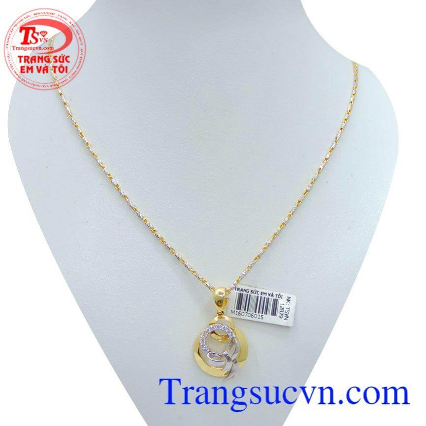 Bộ trang sức nữ vàng dây chuyền