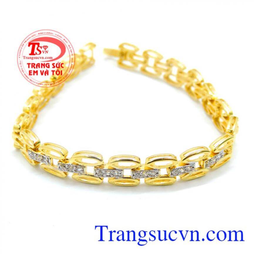 Lắc tay vàng tây 10k nữ tính