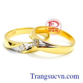 Đôi Nhẫn cưới vàng giá rẻ tiết kệm cho đám cưới hôm nay