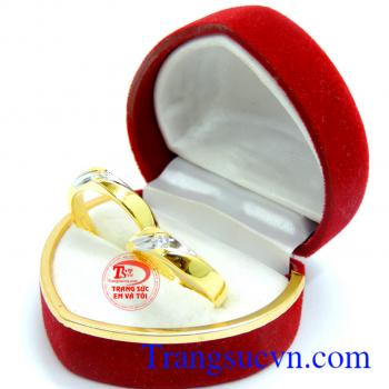 Đôi Nhẫn cưới vàng giá rẻ dành cho ngày cưới trọng đại