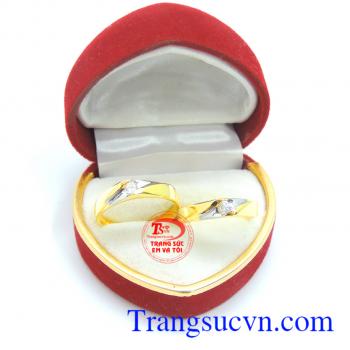 Đôi Nhẫn cưới vàng giá rẻ