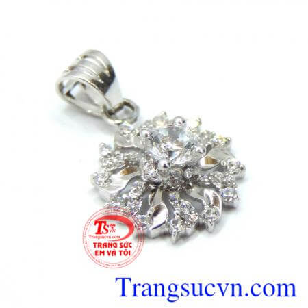 Mặt Hoa nắng vàng 18k nhập khẩu italy.