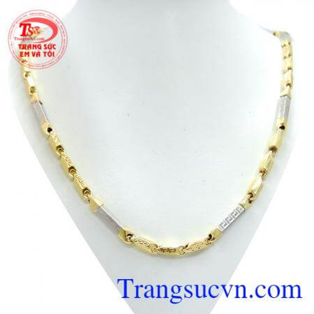 Dây chuyền Itali 10k phay sáng bóng