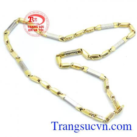 Dây chuyền Itali 10k phay sáng bóng