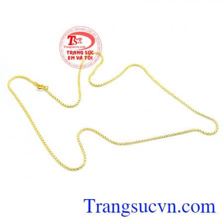 Dây chuyền nữ vàng ý 10k trẻ trung
