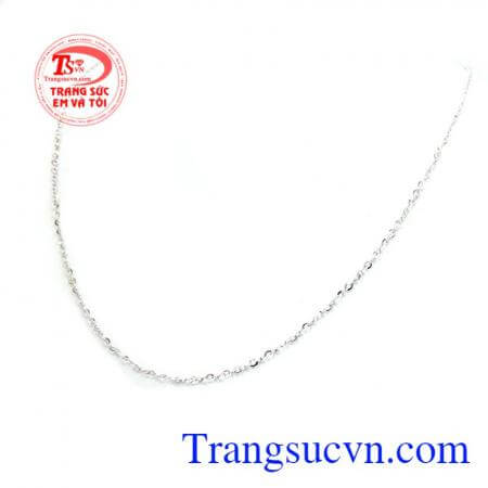 Dây chuyền vàng trắng 10k kiểu đẹp