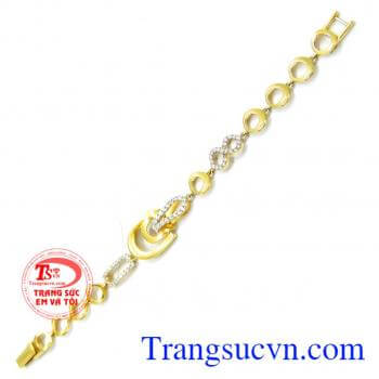 Thiết kế sang trọng, đẹp mắt. Lắc tay nữ hàng nhập korea 10k