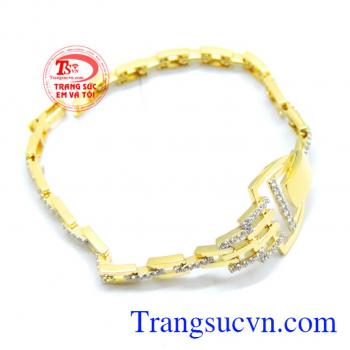 Lắc tay nữ vàng quý phái đảm bảo chất lượng vàng.