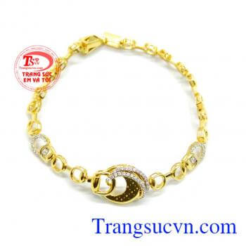 Lắc tay nữ hàn quốc kiểu đẹp vàng 10k