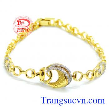 Lắc vàng nữ giao hàng toàn quốc. Lắc tay nữ hàn quốc kiểu đẹp vàng 10k