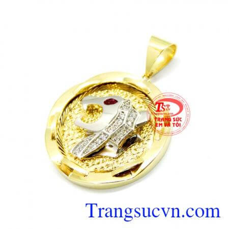 Mặt nam báo vàng 10k nhập korea đẹp Chất lượng đảm bảo