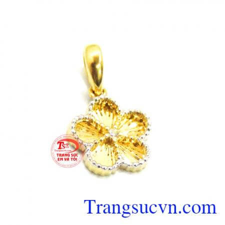 Mặt dây chuyền nữ korea hoa 5 cánh bảo hành 6 tháng.