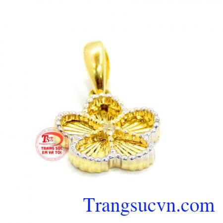 Mặt dây chuyền nữ korea hoa 5 cánh