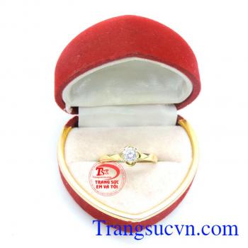 Nhẫn nữ vàng tây 10k hàn quốc