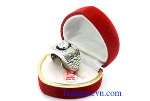 Nhẫn nam vàng trắng 10k sang trọng