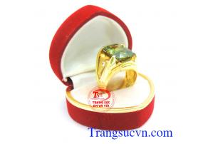 Nhẫn nam vàng 10k đá đẹp TSVN