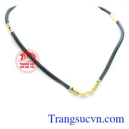 Dây cao su bọc vàng 10k hoa văn đẹp