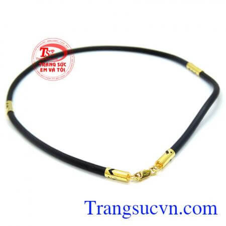 Dây cao su bọc vàng 10k hoa văn đẹp