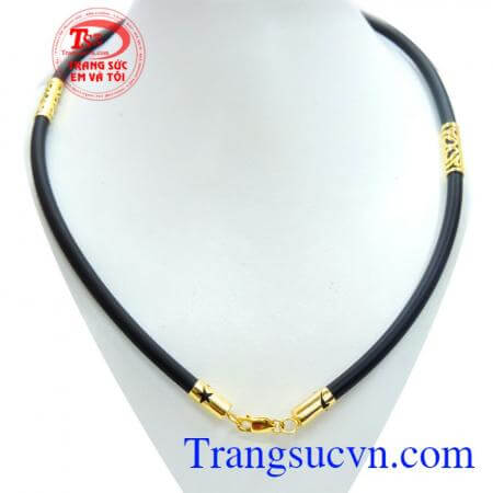 Dây cao su bọc vàng tây 10k 41.6%Au đảm bảo chất lượng