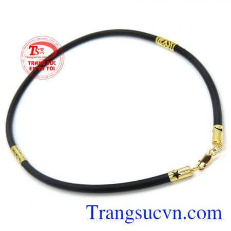 Dây cao su bọc vàng trái tim đốt sao