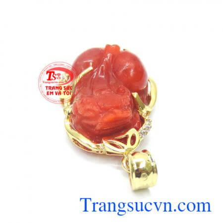 tỳ hưu là con vật mang lại may mắn, Tỳ hưu màu đỏ vàng 14k