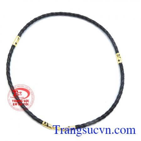 Dây da đót vàng họa tiết sao