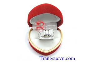 Nhẫn nam vàng trắng