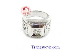 Nhẫn vàng trắng 10k