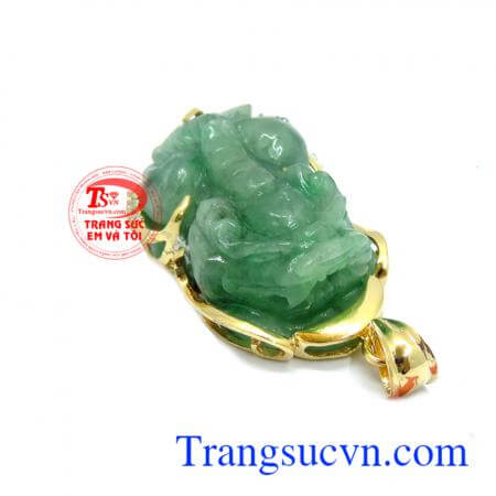 Mặt dây tỳ hưu bọc vàng 14k sang trọng