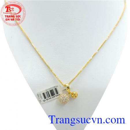 Bộ trang sức vàng dây chuyền giao hàng tận nơi.