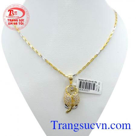 Bộ trang sức vàng tây dây chuyền