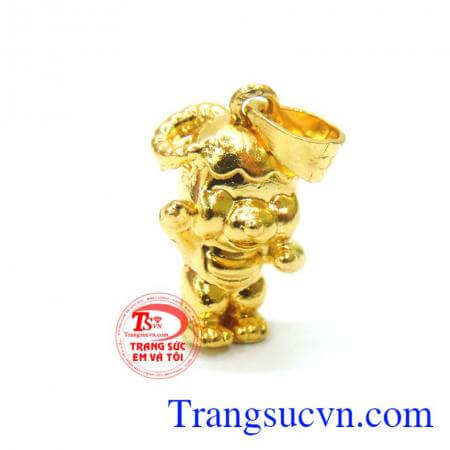 Mặt dây Heo phong thủy vàng 10k