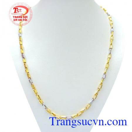 Dây nam vàng phay sáng nhỏ cá tính, dây chuyền 10k nam đẹp, dây nam vàng thiết kế cá tính cho phái mạnh