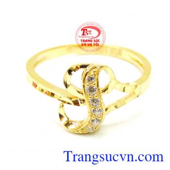 Mẫu mã đa dạng phong phú. Nhẫn nữ vàng tây 10k chữ S