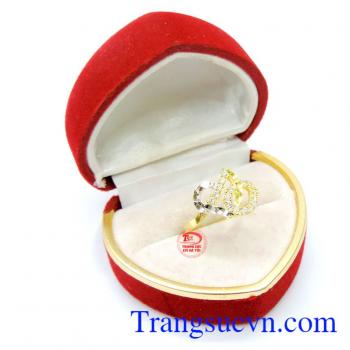 Nhẫn nữ trái tim rung