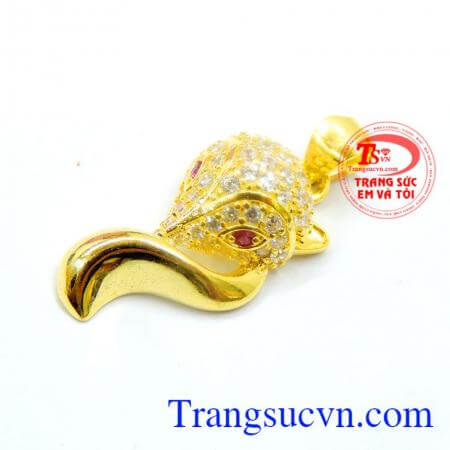 Mặt dây chuyền vàng 10k cho nữ, mặt dây hồ ly làm quà tặng, đẹp sang trọng mang lại nhiều may mắn trong tình yêu.