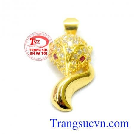 Mặt dây hồ ly vàng 10k