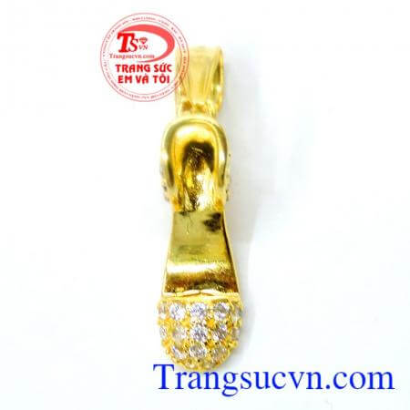 Chiếc hài may mắn vàng 10k dễ thương giao hàng trên toàn quốc.