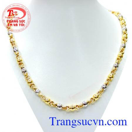 Dây chuyền nam 10k sang trọng sành điệu, dây chuyền nam vàng tây phong cách cho phái nam, dây chuyền nam thể hiện cá tính của bạn